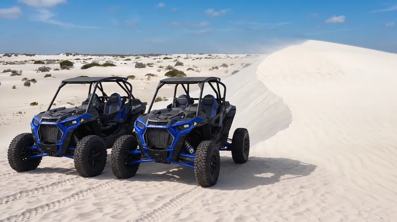 Two side-by-sides on the Lancelin dunes